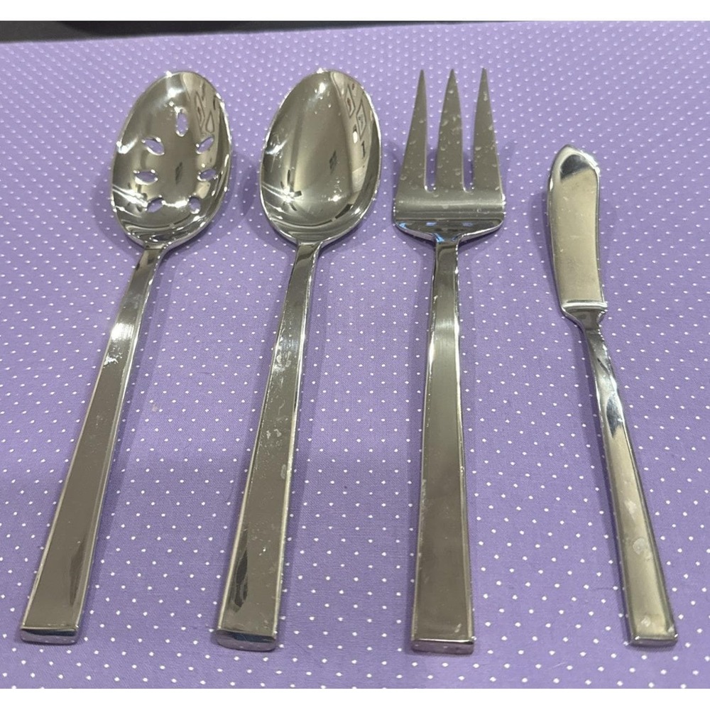 Dansk Meridian Hostess Serving Set Stainless Flatware Silverware 18/10 Set‎ Of 4